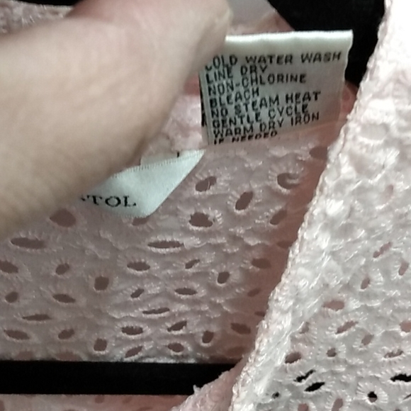Susan Bristol eyelet button down shirt medium - Picture 4 of 8